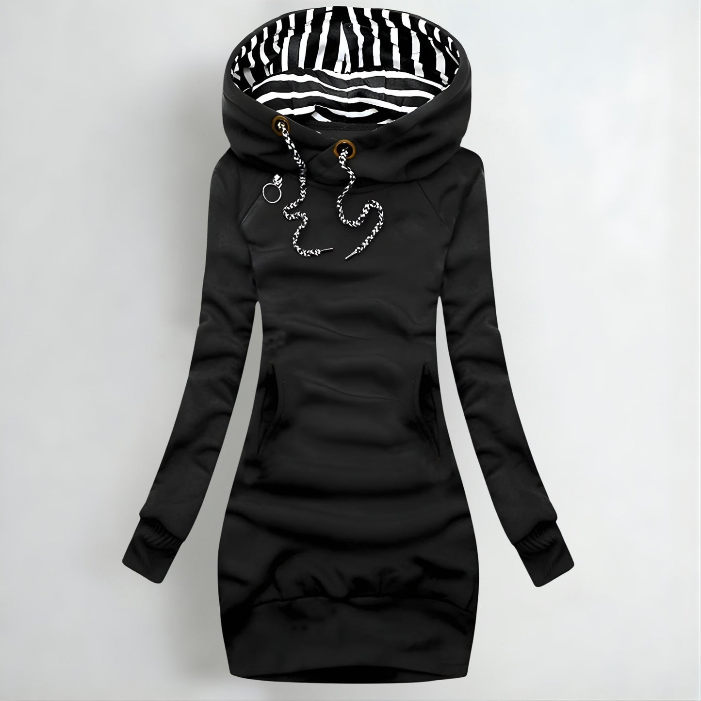 STRIPEHOOD™ | Sweatjurk Met Lange Mouwen En Capuchon