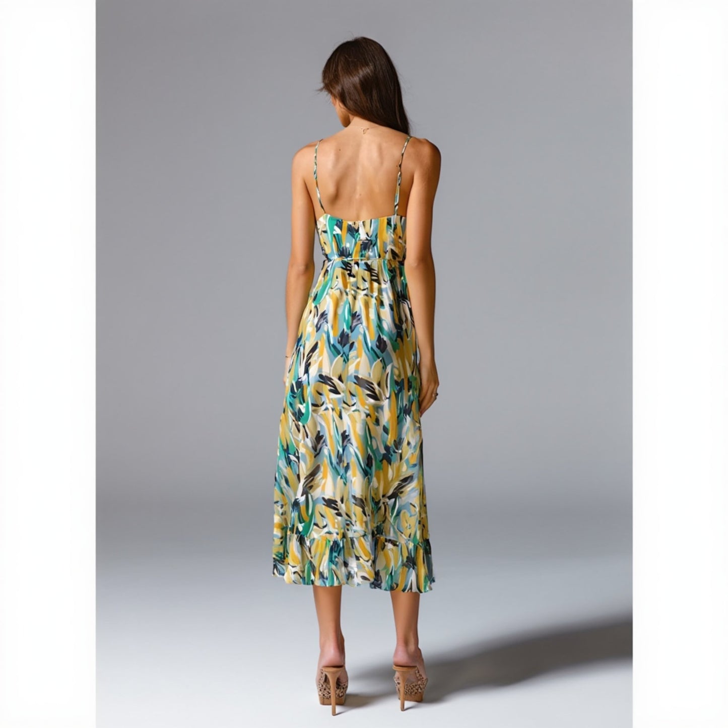 SOLÉRA™ | Kleurrijke Midi Zomerjurk