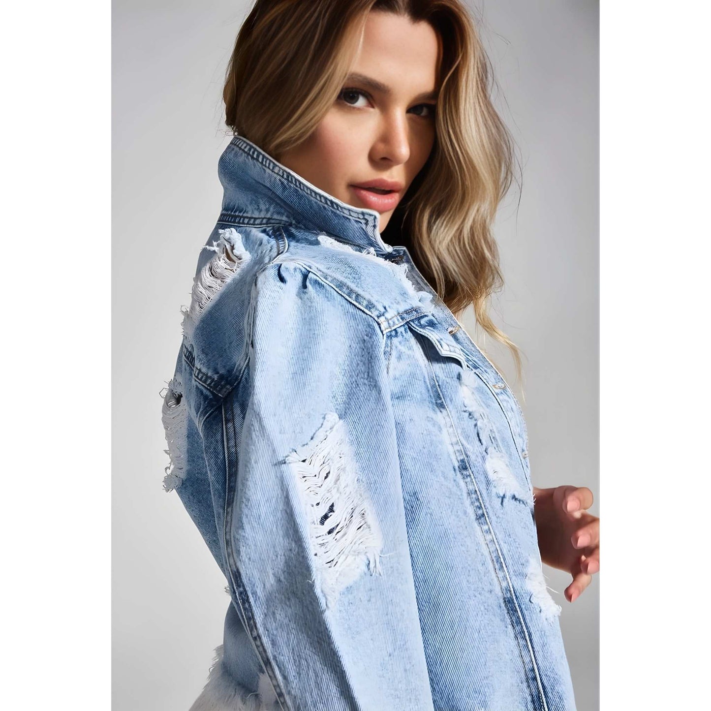 RIVERA™ | Casual Ripped Spijkerjasje