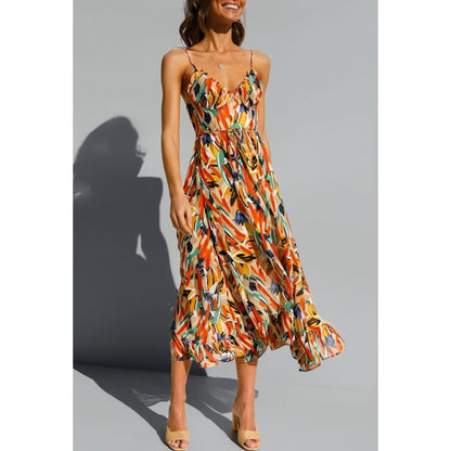 SOLÉRA™ | Kleurrijke Midi Zomerjurk