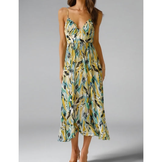 SOLÉRA™ | Kleurrijke Midi Zomerjurk