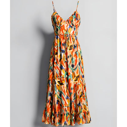 SOLÉRA™ | Kleurrijke Midi Zomerjurk